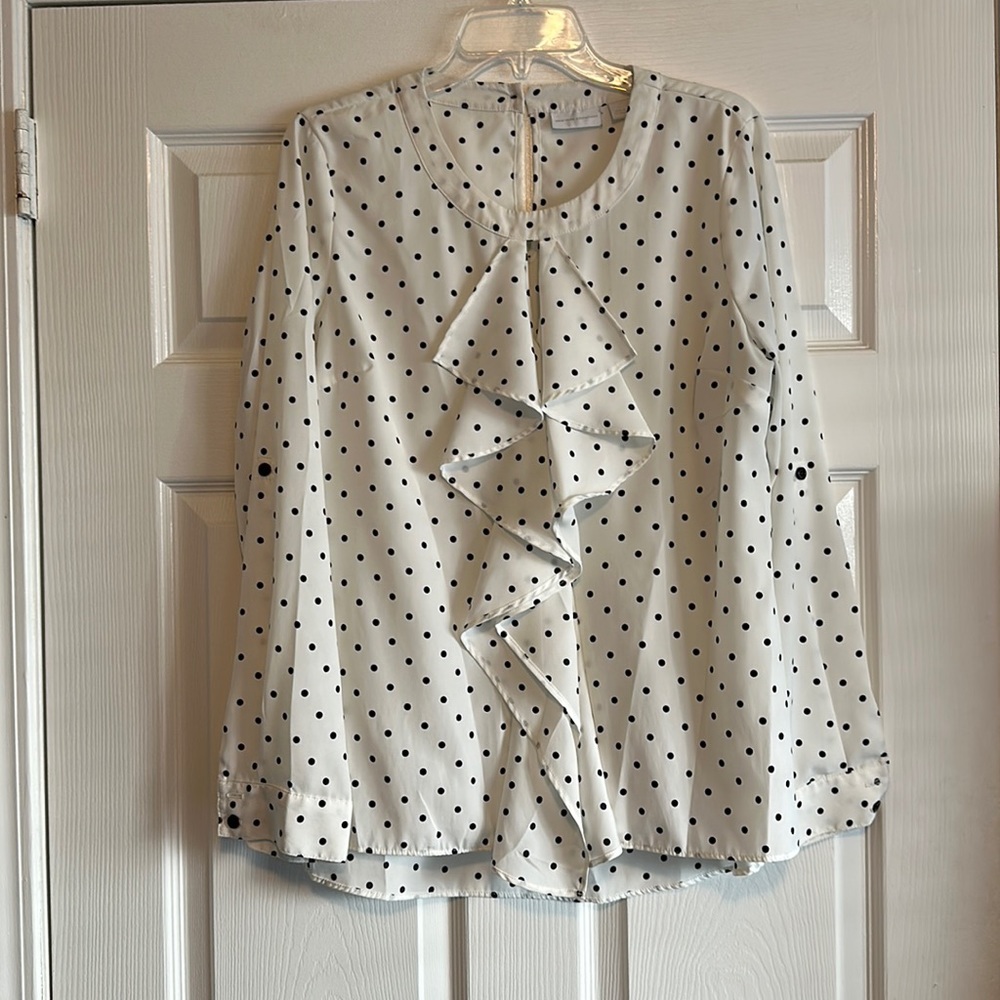 3 for $20! New York & Company Ruffle Blouse